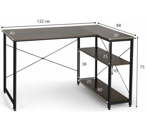 Г-образный компьютерный стол Ottman
