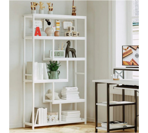 Геометрический стеллаж MSM — большой 6-уровневый открытый стеллаж для дома и офиса.