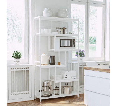 Геометрический стеллаж MSM — большой 6-уровневый открытый стеллаж для дома и офиса.