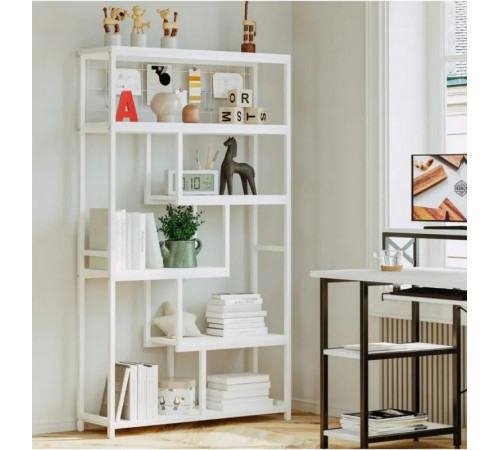 Геометрический стеллаж MSM — большой 6-уровневый открытый стеллаж для дома и офиса.