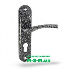 Дверна ручка на планці Аріко 55мм срібний антік