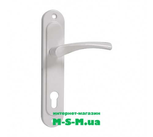 Дверная ручка на планке Арико ЗВ 85 мм светло-серый