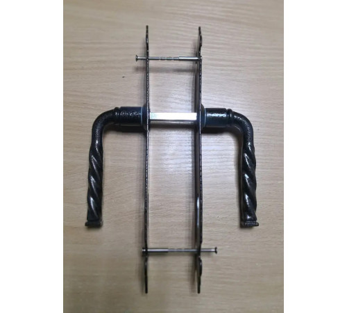 Дверная ручка Imperial Black EX 101 кованая серая