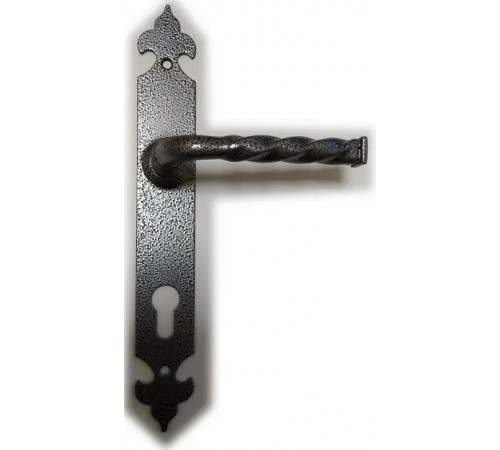 Дверная ручка Imperial Black EX 101 кованая серая