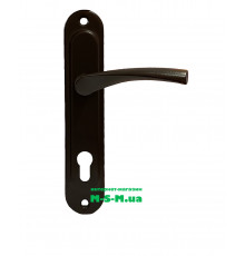 Дверная ручка на планке Арико ЗВ 85мм коричневый