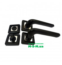 Дверная ручка раздельная Арико ROBOQUATTRO черный