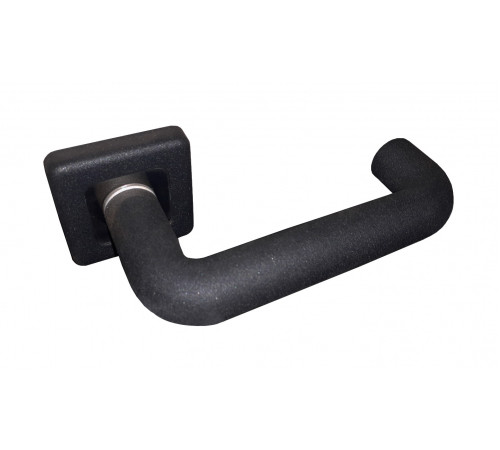 Дверная ручка раздельная Арико Труба черная