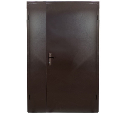 Дверь входная двустворчатая на трубе