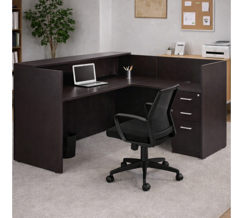 Двосторонній L‑подібний стіл із повною підставкою