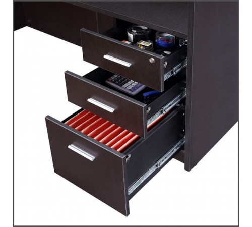 Двухсторонний L‑образный стол с полной подставкой