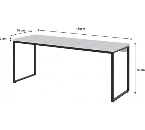 Директорский стол в стиле лофт дуб Сонома от TM МСМ