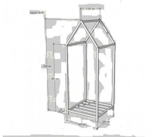 Дрівник Аверса 47 у стилі лофт