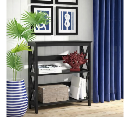 Этажерка Darek MSM — стильный 3-ярусный шкаф для книг и декора.