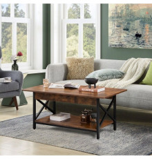 Журнальний столик 2-ярусний з полицею