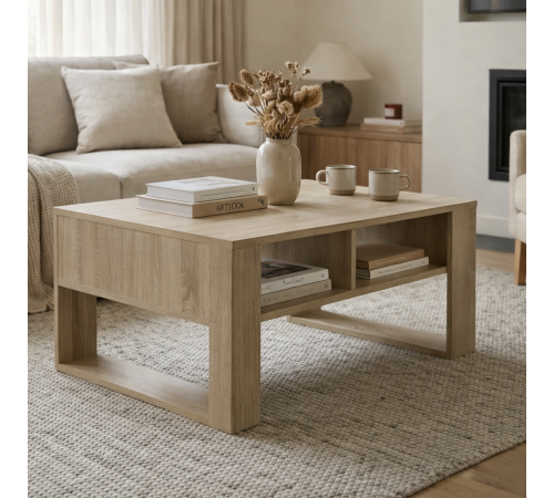 Журнальный столик 90×58×55 см дуб Сонома — стиль лофт от MSM