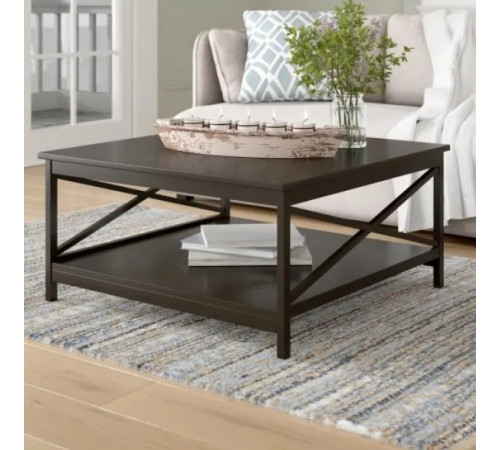 Квадратный Журнальный Столик Darek 88x88 — Лофт и Модерн.