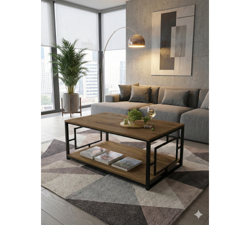 Журнальный столик GeoWood с полкой