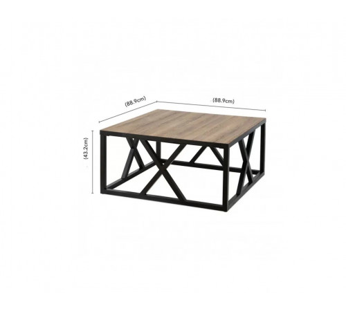 Журнальный столик Haught с X-рамой