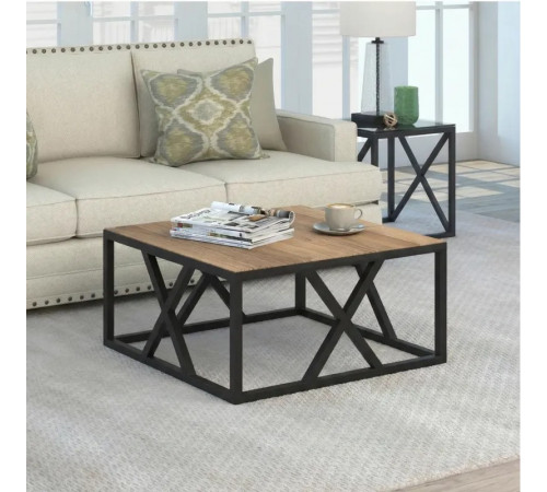 Журнальный столик Haught с X-рамой