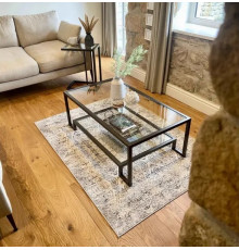 Журнальний столик Hudson Glass, бронзовий