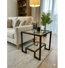 Журнальний столик Hudson Glass, бронзовий