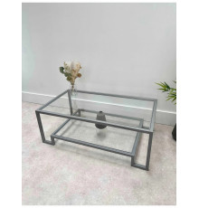 Журнальний столик Hudson Glass, сірий