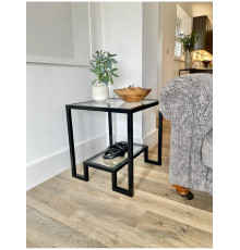 Журнальний столик Hudson Glass, чорний