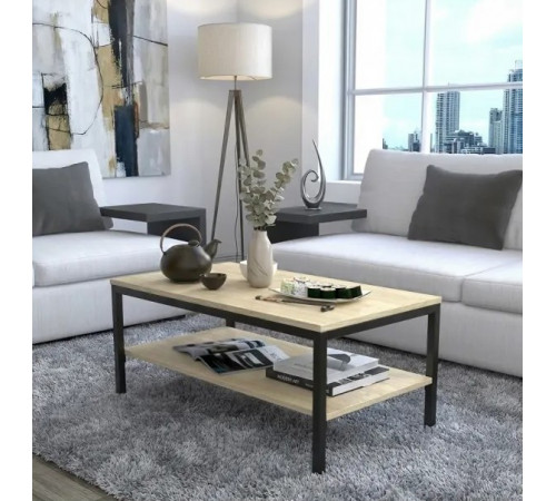 Журнальний столик L-1  з полицею (90x50 см)