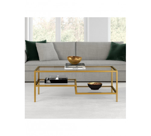 Журнальный столик Leobert Madison со стеклянными полками