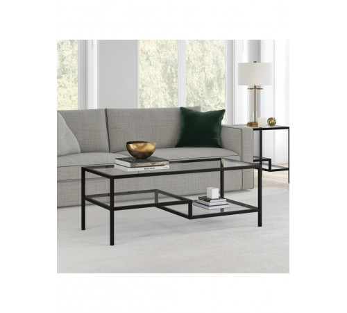 Журнальный столик Leobert Madison со стеклянными полками