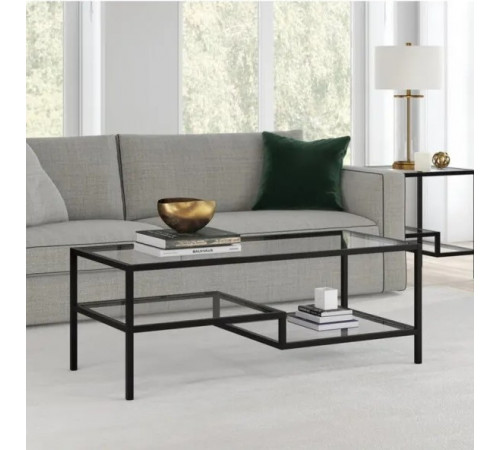 Журнальный столик Leobert Madison со стеклянными полками