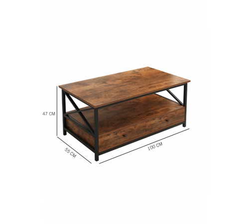 Журнальный столик для гостиной с ящиками - MSM