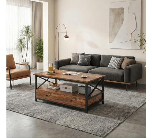 Журнальный столик для гостиной с ящиками - MSM