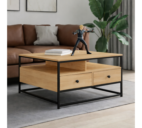 Журнальный столик ЖС-303: Баланс стиля Лофт и уюта