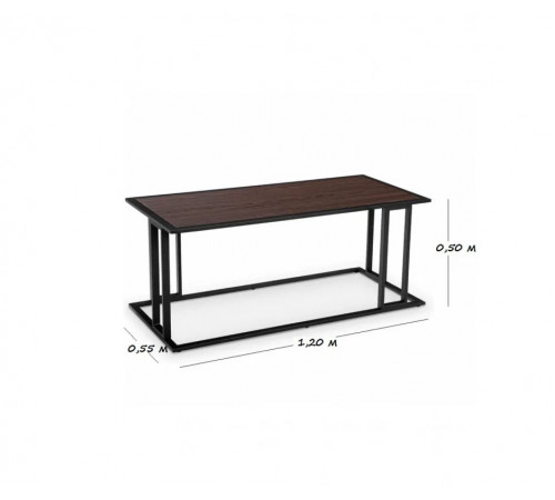 Журнальный столик Tab-151: Стиль Loft и Надежность Металла