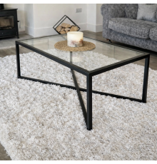 Журнальный столик Crossley Glass, черный