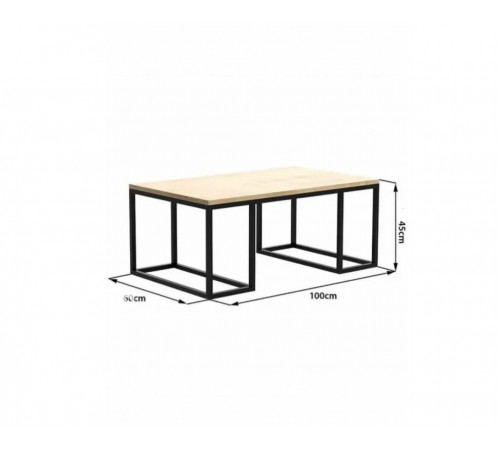 Журнальный столик GS-3120: Практический лофт для вашего интерьера.