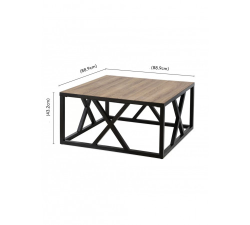 Журнальный столик Haught с X-рамой