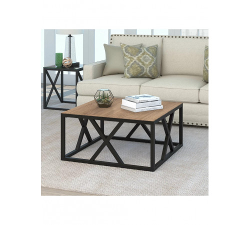 Журнальный столик Haught с X-рамой