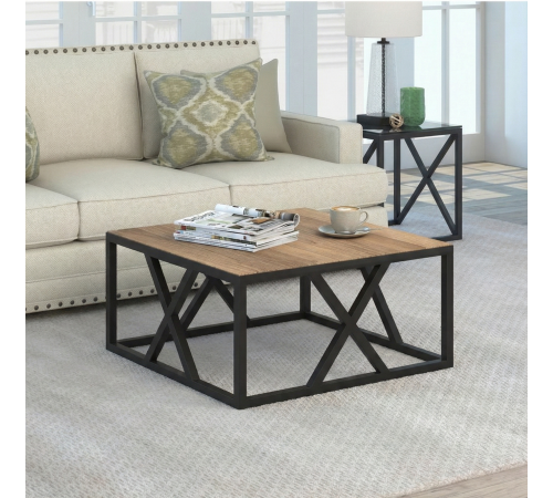 Журнальный столик Haught с X-рамой