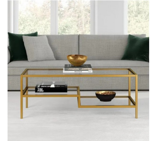 Журнальный столик Leobert Madison со стеклянными полками