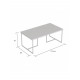Журнальный столик Metz - Современный Лофт 110х60 см.