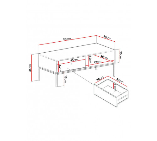 Журнальный столик Perfect Home