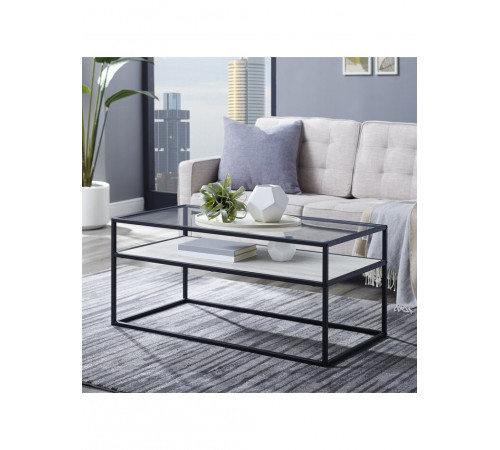 Журнальный столик ЖС 150: Эстетика стекла и прочность металла