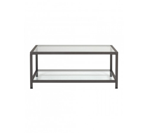 Журнальный столик ЖС 180: стекло и металлический каркас.