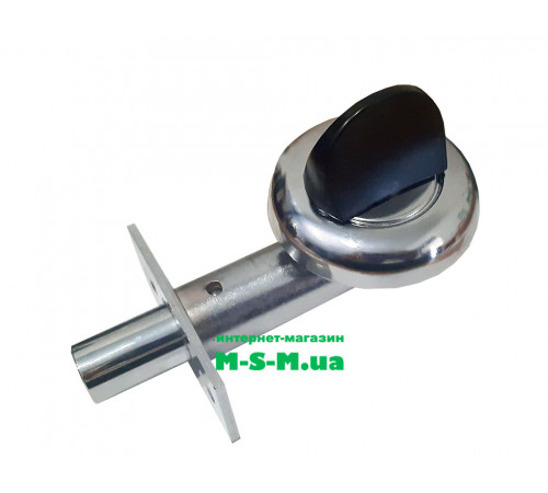 Задвижка врезная односторонняя Арико Черный/Хром