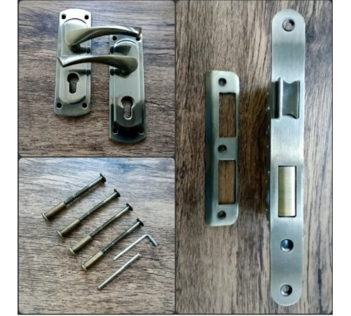 Замок KEDR CLASS врезной с ручками 1423 NI