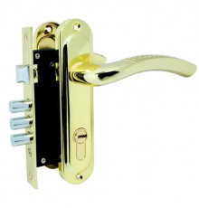 Замок KEDR врезной с ручками 1026 GM/G