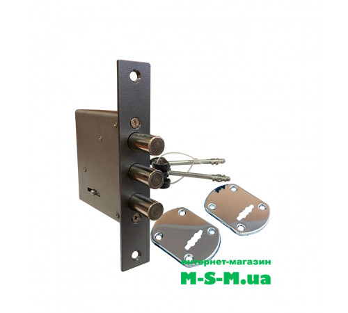 Замок МСМ сувальдный 3 ключа