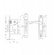 Замок врезной KEDR с ручками 1026 S/NI
